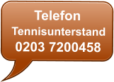 Telefon Tennisunterstand  0203 7200458
